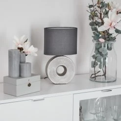 Hofstein Saija Tischleuchte Silber, 1-flammig 25 Hofstein Saija Tischleuchte Silber, 1-flammig -Günstiges Tischlampen Geschäft saija tischleuchte h3600368 9