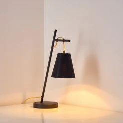 Hofstein Saillon Tischleuchte Schwarz, 1-flammig -Günstiges Tischlampen Geschäft saillon tischleuchte h3262467 do1 10