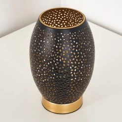 Hofstein Saksborg Tischleuchte Schwarz-Gold, 1-flammig 23 Hofstein Saksborg Tischleuchte Schwarz-Gold, 1-flammig -Günstiges Tischlampen Geschäft saksborg tischleuchte h3344453 3