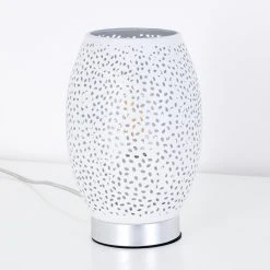 Hofstein Saksborg Tischleuchte Chrom, 1-flammig -Günstiges Tischlampen Geschäft saksborg tischleuchte h3344477 3