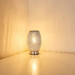 Hofstein Saksborg Tischleuchte Chrom, 1-flammig -Günstiges Tischlampen Geschäft saksborg tischleuchte h3344477 4