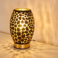 Hofstein Saksborg Tischleuchte Schwarz-Gold, 1-flammig 31 Hofstein Saksborg Tischleuchte Schwarz-Gold, 1-flammig -Günstiges Tischlampen Geschäft saksborg tischleuchte h3344491 11