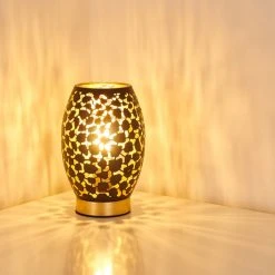 Hofstein Saksborg Tischleuchte Schwarz-Gold, 1-flammig 24 Hofstein Saksborg Tischleuchte Schwarz-Gold, 1-flammig -Günstiges Tischlampen Geschäft saksborg tischleuchte h3344491 4