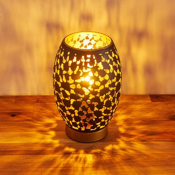 Hofstein Saksborg Tischleuchte Gold, 1-flammig 9 Hofstein Saksborg Tischleuchte Gold, 1-flammig – Bild 7