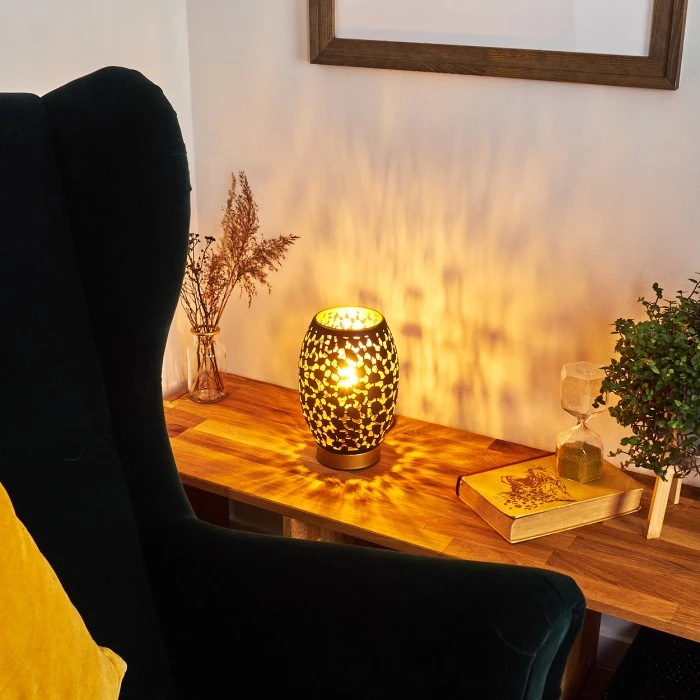 Hofstein Saksborg Tischleuchte Gold, 1-flammig 12 Hofstein Saksborg Tischleuchte Gold, 1-flammig – Bild 10