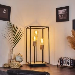 Hofstein Salla Tischleuchte Schwarz, Holz hell, 3-flammig -Günstiges Tischlampen Geschäft salla tischleuchte h3407202 10