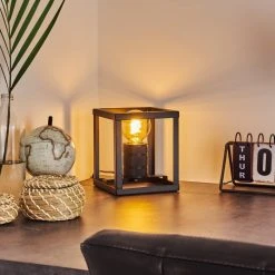 Hofstein Salla Tischleuchte Schwarz, 1-flammig