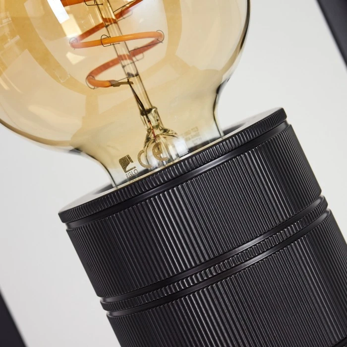 Hofstein Salla Tischleuchte Schwarz, 1-flammig 5 Hofstein Salla Tischleuchte Schwarz, 1-flammig – Bild 3