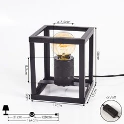 Hofstein Salla Tischleuchte Schwarz, 1-flammig 15 Hofstein Salla Tischleuchte Schwarz, 1-flammig -Günstiges Tischlampen Geschäft salla tischleuchte h3407233 3