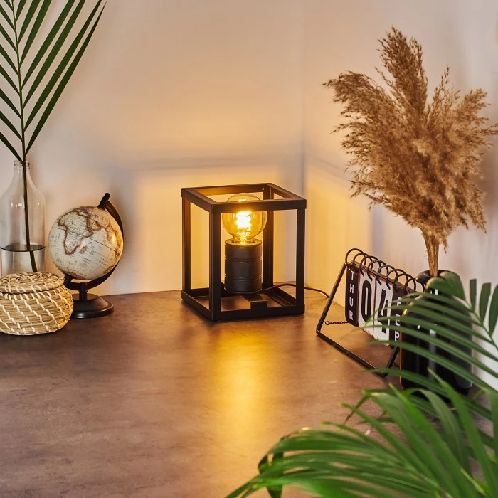 Hofstein Salla Tischleuchte Schwarz, 1-flammig 11 Hofstein Salla Tischleuchte Schwarz, 1-flammig – Bild 9