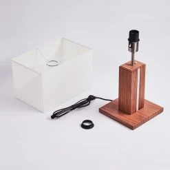 Hofstein Sangineto Tischleuchte Nickel-Matt, Weiß, Holz dunkel, 2-flammig 18 Hofstein Sangineto Tischleuchte Nickel-Matt, Weiß, Holz dunkel, 2-flammig -Günstiges Tischlampen Geschäft sangineto tischleuchte h3453872 4