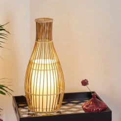 Hofstein Saranda Tischleuchte Braun, 1-flammig -Günstiges Tischlampen Geschäft saranda tischleuchte h3387696 7