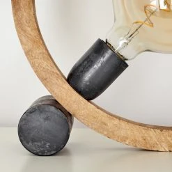 Hofstein Savisto Tischleuchte Altsilber, Naturfarben, 1-flammig -Günstiges Tischlampen Geschäft savisto tischleuchte h3596630 5