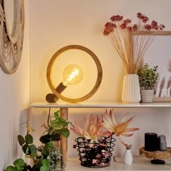 Hofstein Savisto Tischleuchte Altsilber, Naturfarben, 1-flammig -Günstiges Tischlampen Geschäft savisto tischleuchte h3596630 8