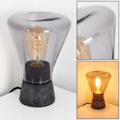 Hofstein Seiryu Tischleuchte Steinoptik, 1-flammig