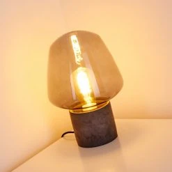 Hofstein Seiryu Tischleuchte Schwarz, Grau, Steinoptik, 1-flammig -Günstiges Tischlampen Geschäft seiryu tischleuchte h3358443 6