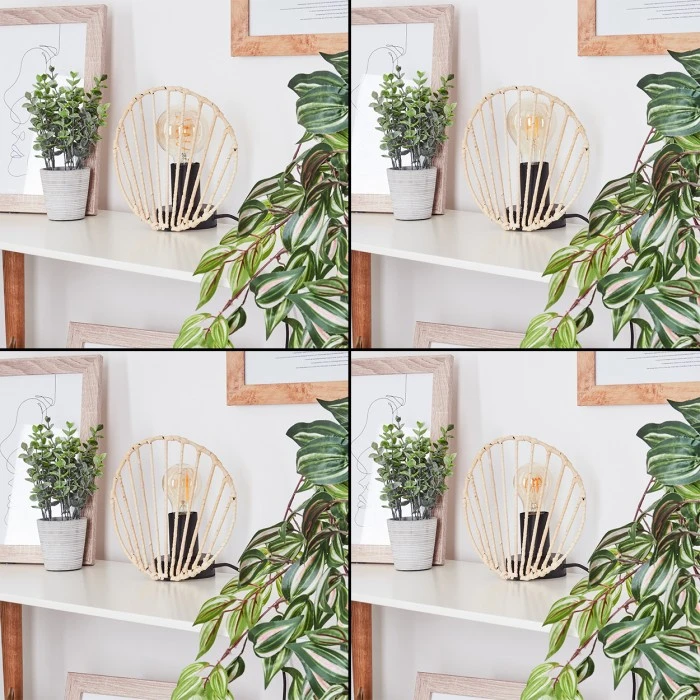 Hofstein Semsales Tischleuchte Schwarz, 1-flammig 4 Hofstein Semsales Tischleuchte Schwarz, 1-flammig – Bild 2