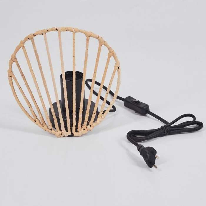 Hofstein Semsales Tischleuchte Schwarz, 1-flammig 7 Hofstein Semsales Tischleuchte Schwarz, 1-flammig – Bild 5