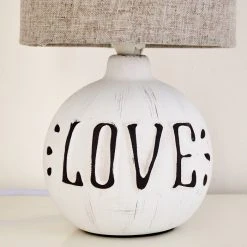 Hofstein Seon LOVE Tischleuchte Weiß, 1-flammig 28 Hofstein Seon LOVE Tischleuchte Weiß, 1-flammig -Günstiges Tischlampen Geschäft seon love tischleuchte h3284612 do1 12