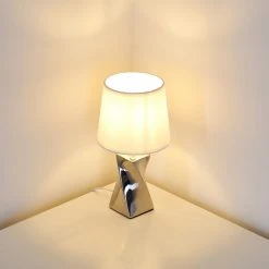 Hofstein Shenzhen Tischleuchte Silber, 1-flammig -Günstiges Tischlampen Geschäft shenzhen tischleuchte h3352434 4