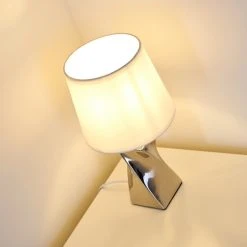 Hofstein Shenzhen Tischleuchte Silber, 1-flammig -Günstiges Tischlampen Geschäft shenzhen tischleuchte h3352434 7