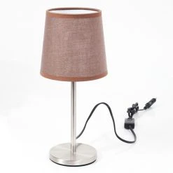 Hofstein Sikala Tischleuchte Nickel-Matt, 1-flammig -Günstiges Tischlampen Geschäft sikala tischleuchte h3589656 4