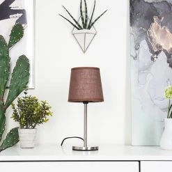 Hofstein Sikala Tischleuchte Nickel-Matt, 1-flammig -Günstiges Tischlampen Geschäft sikala tischleuchte h3589656 9