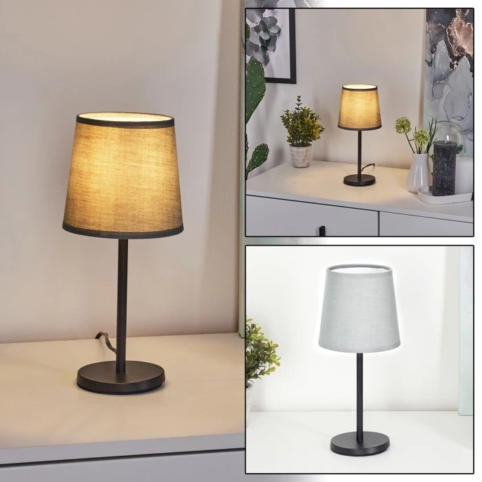 Hofstein Sikala Tischleuchte Schwarz, 1-flammig 3 Hofstein Sikala Tischleuchte Schwarz, 1-flammig