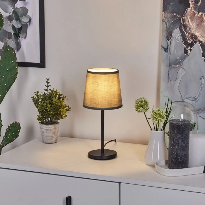 Hofstein Sikala Tischleuchte Schwarz, 1-flammig 13 Hofstein Sikala Tischleuchte Schwarz, 1-flammig – Bild 11