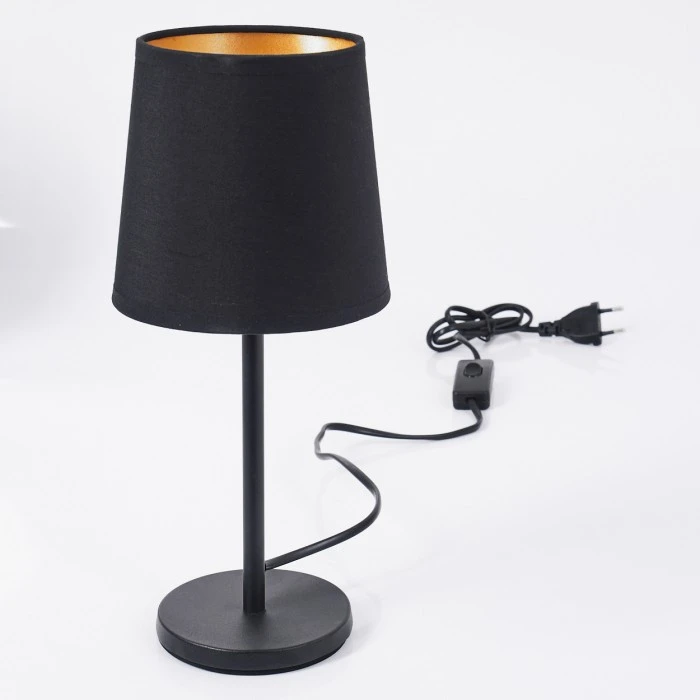 Hofstein Sikala Tischleuchte Schwarz, 1-flammig 7 Hofstein Sikala Tischleuchte Schwarz, 1-flammig – Bild 5