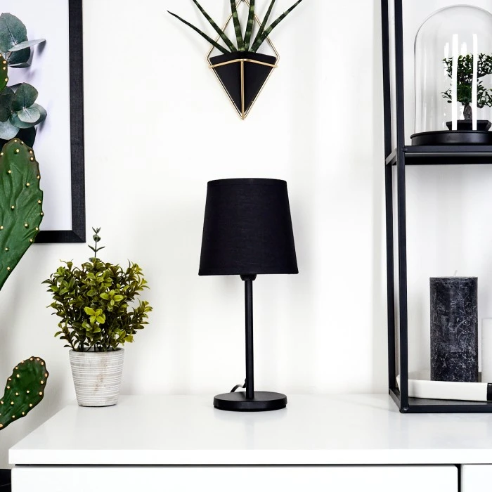 Hofstein Sikala Tischleuchte Schwarz, 1-flammig 12 Hofstein Sikala Tischleuchte Schwarz, 1-flammig – Bild 10