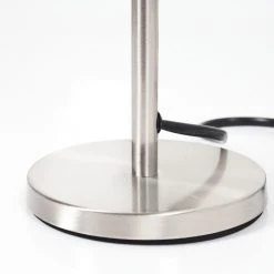 Hofstein Sikala Tischleuchte Nickel-Matt, 1-flammig -Günstiges Tischlampen Geschäft sikala tischleuchte h3595091 5