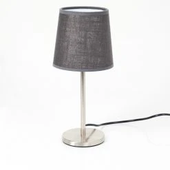 Hofstein Sikala Tischleuchte Nickel-Matt, 1-flammig -Günstiges Tischlampen Geschäft sikala tischleuchte h3595091 7