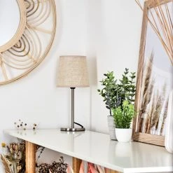 Hofstein Sikala Tischleuchte Nickel-Matt, 1-flammig -Günstiges Tischlampen Geschäft sikala tischleuchte h3596821 9