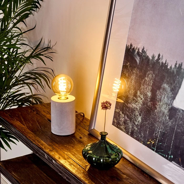 Hofstein Solano Tischleuchte Grau, 1-flammig 9 Hofstein Solano Tischleuchte Grau, 1-flammig – Bild 7