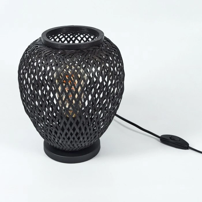 Hofstein Solera Tischleuchte Schwarz, 1-flammig 10 Hofstein Solera Tischleuchte Schwarz, 1-flammig – Bild 8