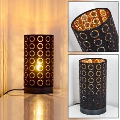 Hofstein Sonderborg Tischleuchte Schwarz, 1-flammig