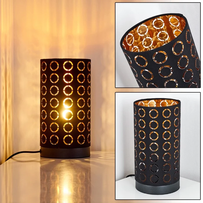 Hofstein Sonderborg Tischleuchte Schwarz, 1-flammig 3 Hofstein Sonderborg Tischleuchte Schwarz, 1-flammig