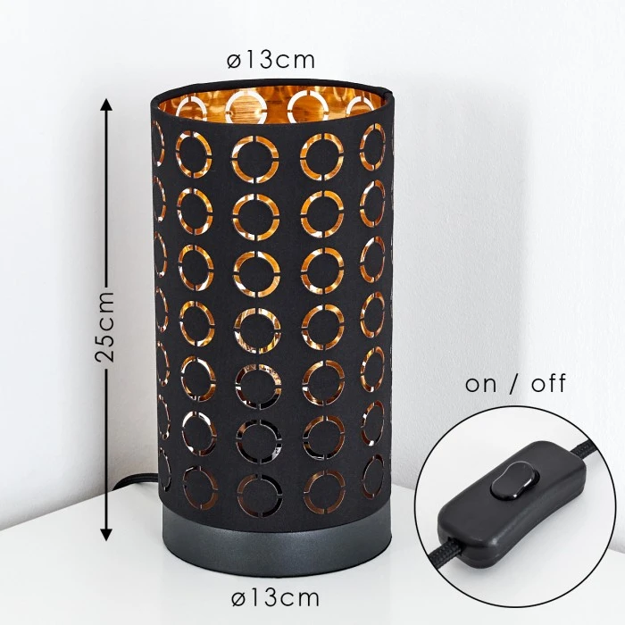 Hofstein Sonderborg Tischleuchte Schwarz, 1-flammig 4 Hofstein Sonderborg Tischleuchte Schwarz, 1-flammig – Bild 2