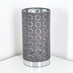 Hofstein Sonderborg Tischleuchte Chrom, Grau, 1-flammig -Günstiges Tischlampen Geschäft sonderborg tischleuchte h3349274 3