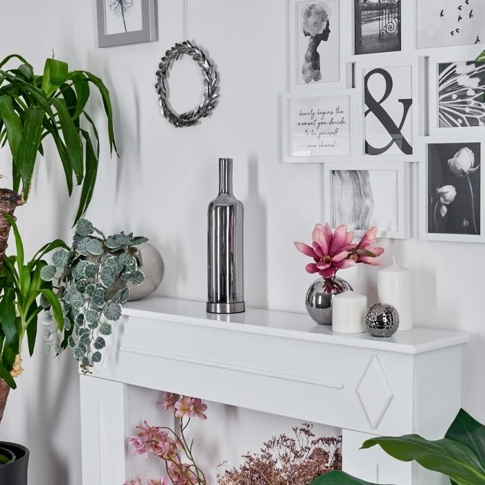 Hofstein Spragge Tischleuchte Nickel-Matt, 1-flammig 4 Hofstein Spragge Tischleuchte Nickel-Matt, 1-flammig – Bild 2