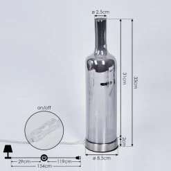 Hofstein Spragge Tischleuchte Nickel-Matt, 1-flammig 15 Hofstein Spragge Tischleuchte Nickel-Matt, 1-flammig -Günstiges Tischlampen Geschäft spragge tischleuchte h3559017 3