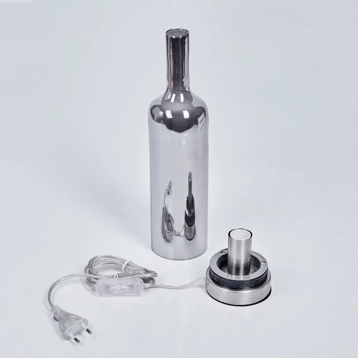 Hofstein Spragge Tischleuchte Nickel-Matt, 1-flammig 7 Hofstein Spragge Tischleuchte Nickel-Matt, 1-flammig – Bild 5