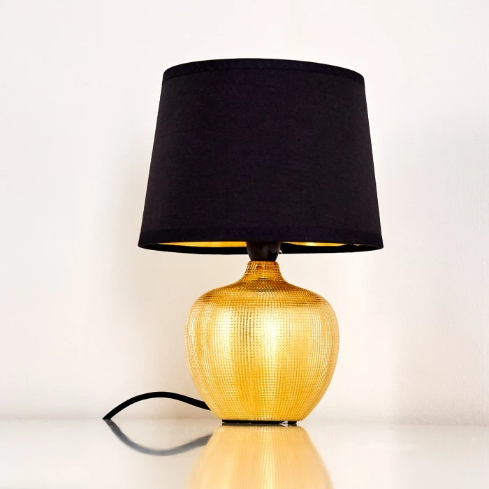 Hofstein Stampa Tischleuchte Gold, 1-flammig 13 Hofstein Stampa Tischleuchte Gold, 1-flammig – Bild 11