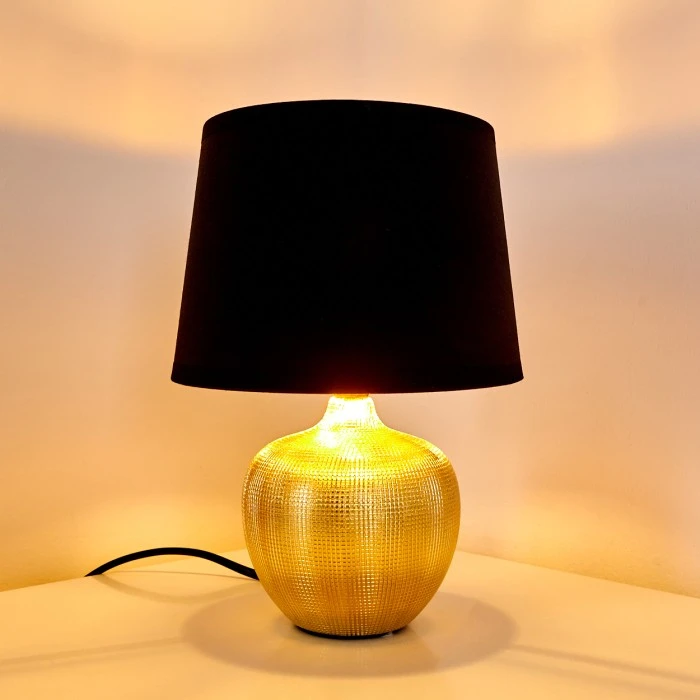 Hofstein Stampa Tischleuchte Gold, 1-flammig 10 Hofstein Stampa Tischleuchte Gold, 1-flammig – Bild 8