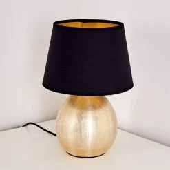 Hofstein Stampa Tischleuchte Gold, 1-flammig -Günstiges Tischlampen Geschäft stampa tischleuchte h3282380 do1 11