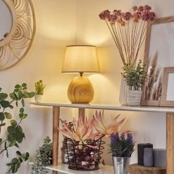 Hofstein Stampa Tischleuchte Braun, Holzoptik, 1-flammig 18 Hofstein Stampa Tischleuchte Braun, Holzoptik, 1-flammig -Günstiges Tischlampen Geschäft stampa tischleuchte h3595909 6