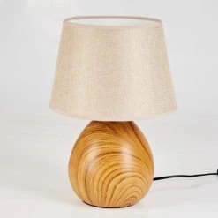Hofstein Stampa Tischleuchte Braun, Holzoptik, 1-flammig 19 Hofstein Stampa Tischleuchte Braun, Holzoptik, 1-flammig -Günstiges Tischlampen Geschäft stampa tischleuchte h3595909 7