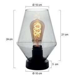 Steinhauer Ancilla Tischleuchte Schwarz, 1-flammig -Günstiges Tischlampen Geschäft steinhauer ancilla tischleuchte 2557zw 4