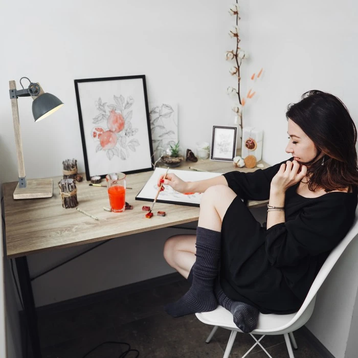 Steinhauer Gearwood Tischleuchte Grau, Holz hell, 1-flammig 3 Steinhauer Gearwood Tischleuchte Grau, Holz hell, 1-flammig